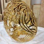 Gold Egg Sculpture