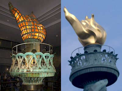 Lee Iacocca, The Statue of Liberty's Gold Flame and Epner makes a tough choice