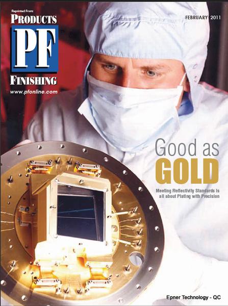 PF Products Finishing magazine profiles Epner Technology's Laser Gold